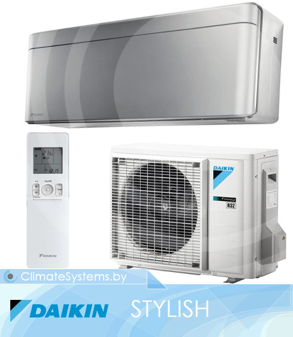 DAIKIN STYLISH SILVER. FTXA42BS/RXA42B Inverter. Технология Flash Streamer. Интеллектуальный термодатчик. Встроенный Wi-Fi модуль. 1 DAIKIN STYLISH SILVER. FTXA42BS/RXA42B Inverter. Технология Flash Streamer. Интеллектуальный термодатчик. Встроенный Wi-Fi модуль. изображение 1 купить в Минске